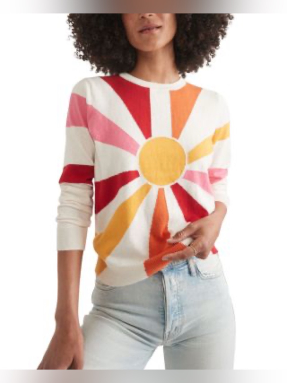 Marine Layer Exploded Sun Icon Sweater, size XL, EUC